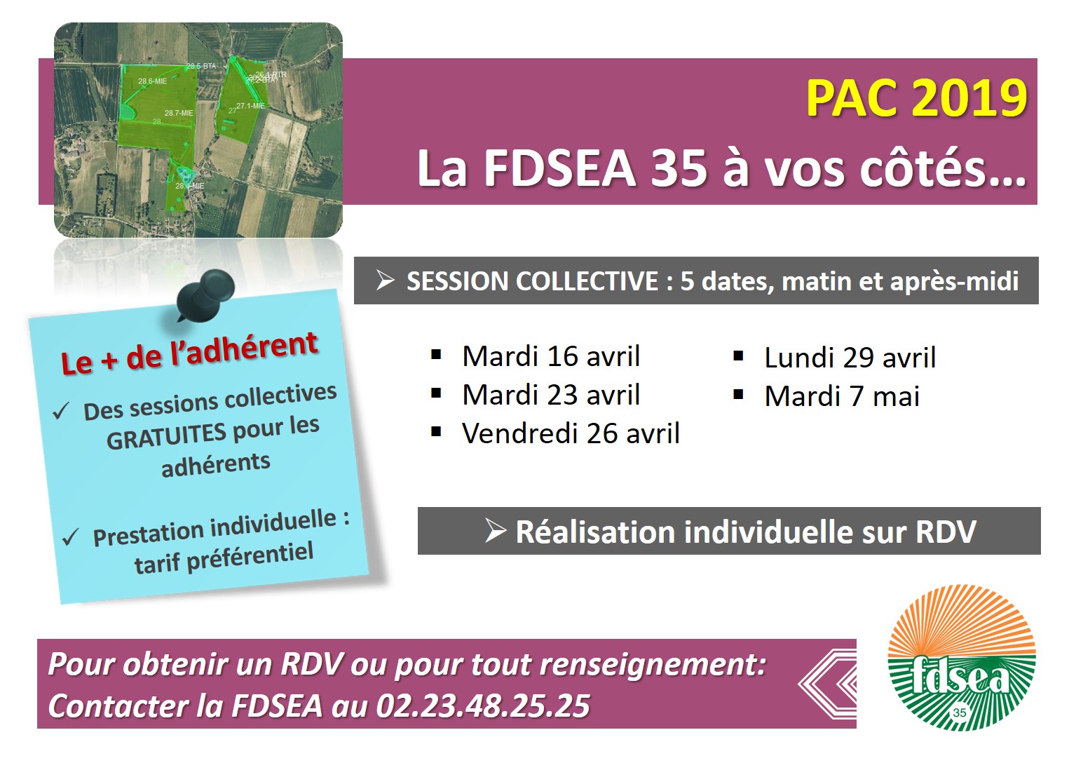 PAC 2019 : c’est parti jusqu’au 15 mai !